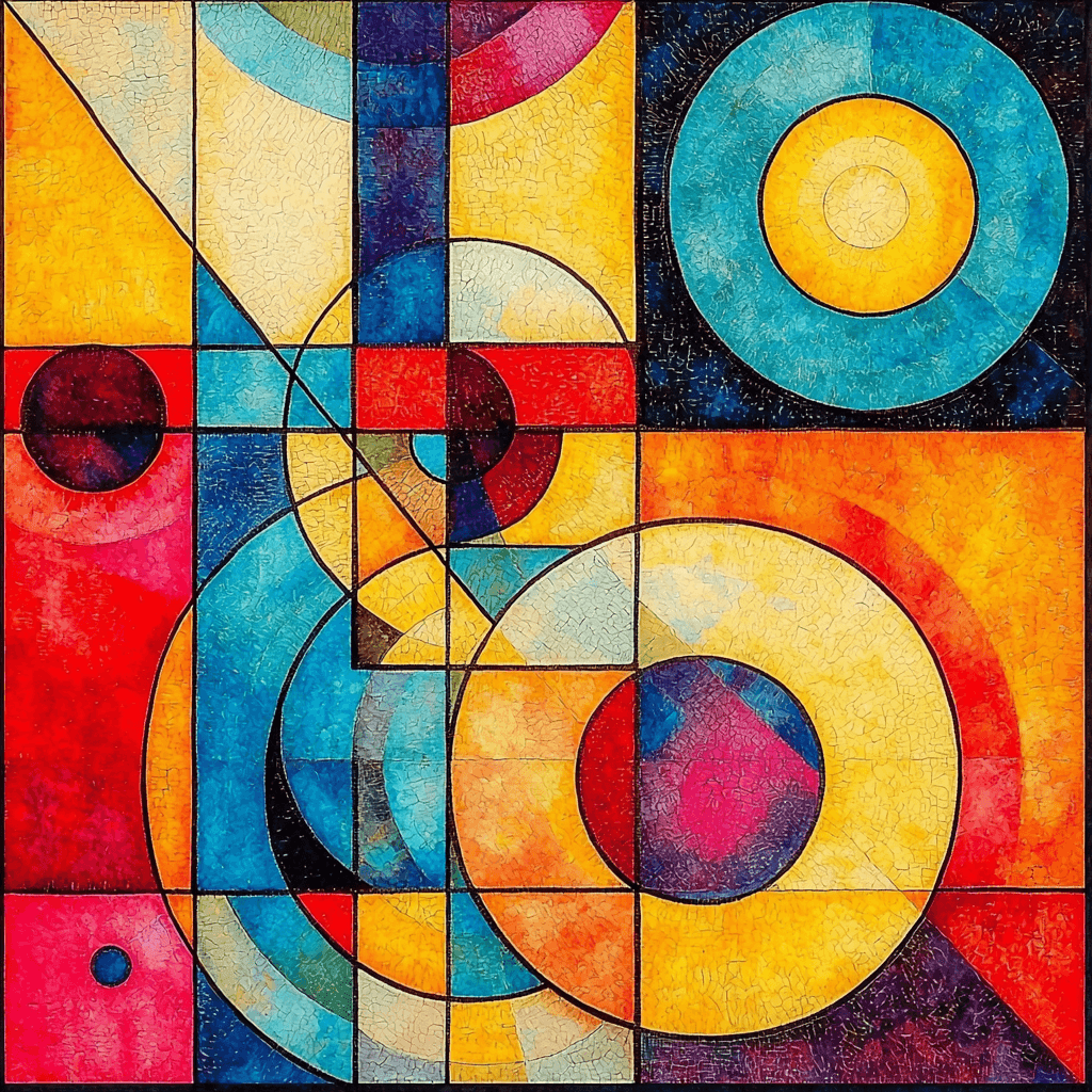 Kandinsky Inspired Dynamic Patterns Paint By Numbers Kits