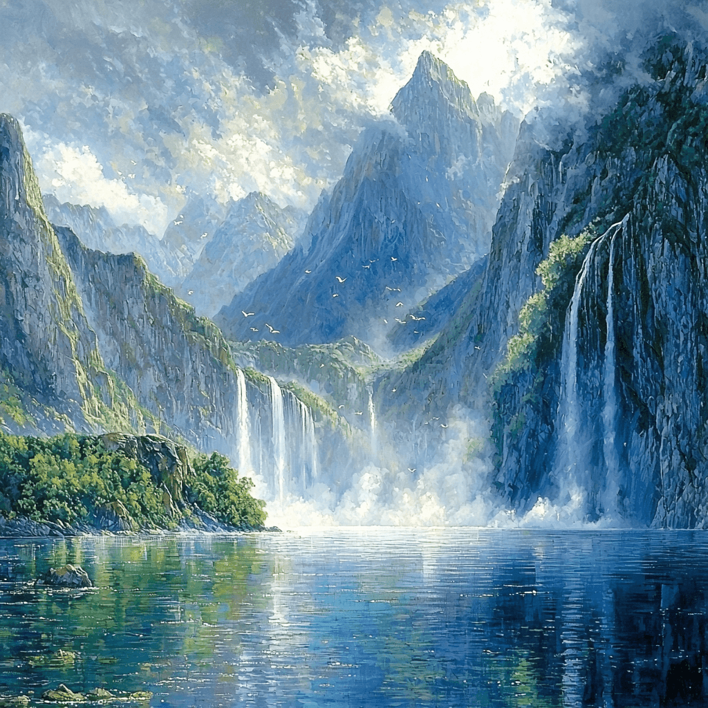 Milford Sound - Fiordland National Park Paint By Numbers Kits