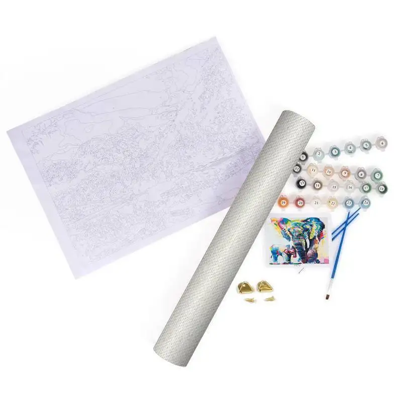 Paint by number kit featuring a vibrant sunflower spiral design, perfect for artists of all ages.