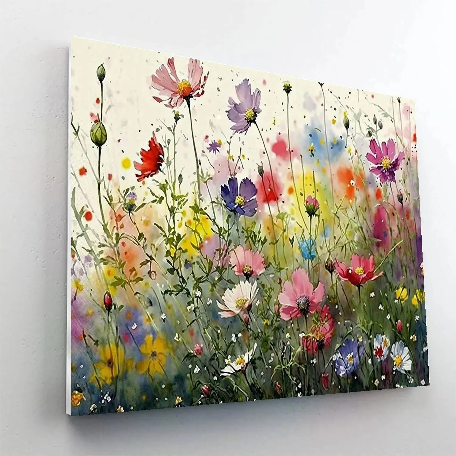 Blossoming Hues Paint By Number Canvas Kit featuring vibrant colors and easy-to-follow outlines for creative fun.