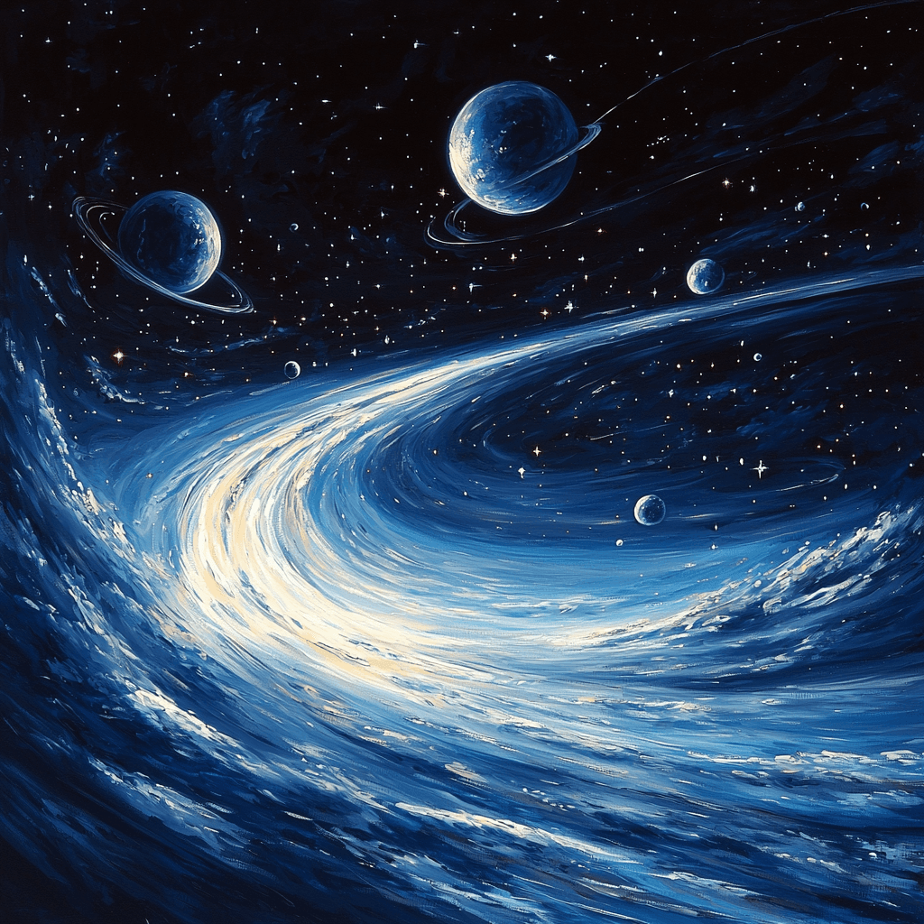 Vasily Klyukin Inspired Cosmic Celestial Dance Paint By Numbers Art