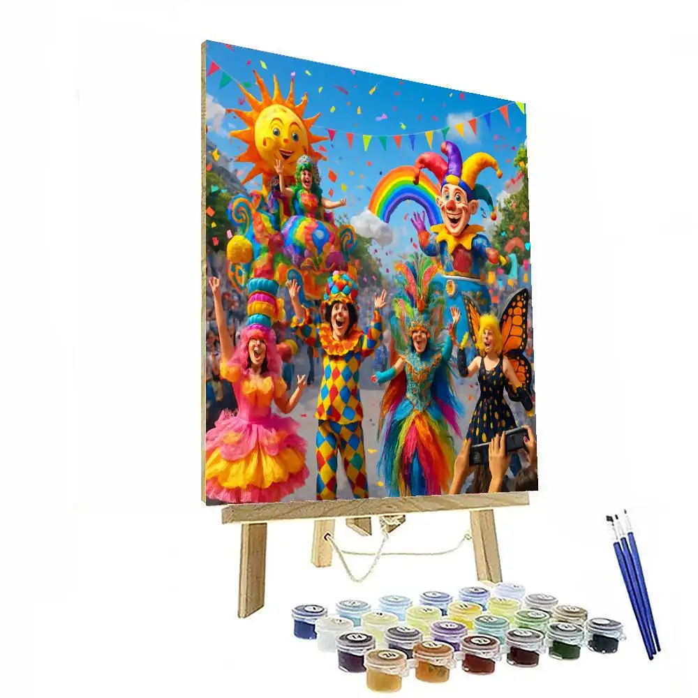 DIY Painting By Numbers Kit - Fantasy Fest Art Set for Creative Relaxation and Home Decor
