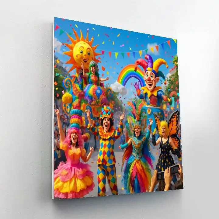 Fantasy Fest DIY Paint By Numbers Kit with vibrant colors for easy art creation, perfect for beginners and enthusiasts.