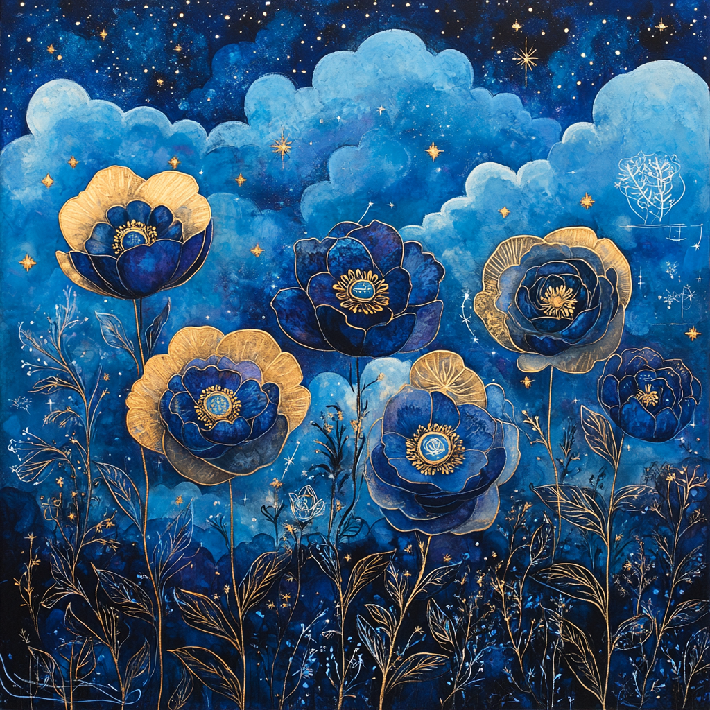 Michelangelo Inspired Celestial Garden Painting by numbers kit