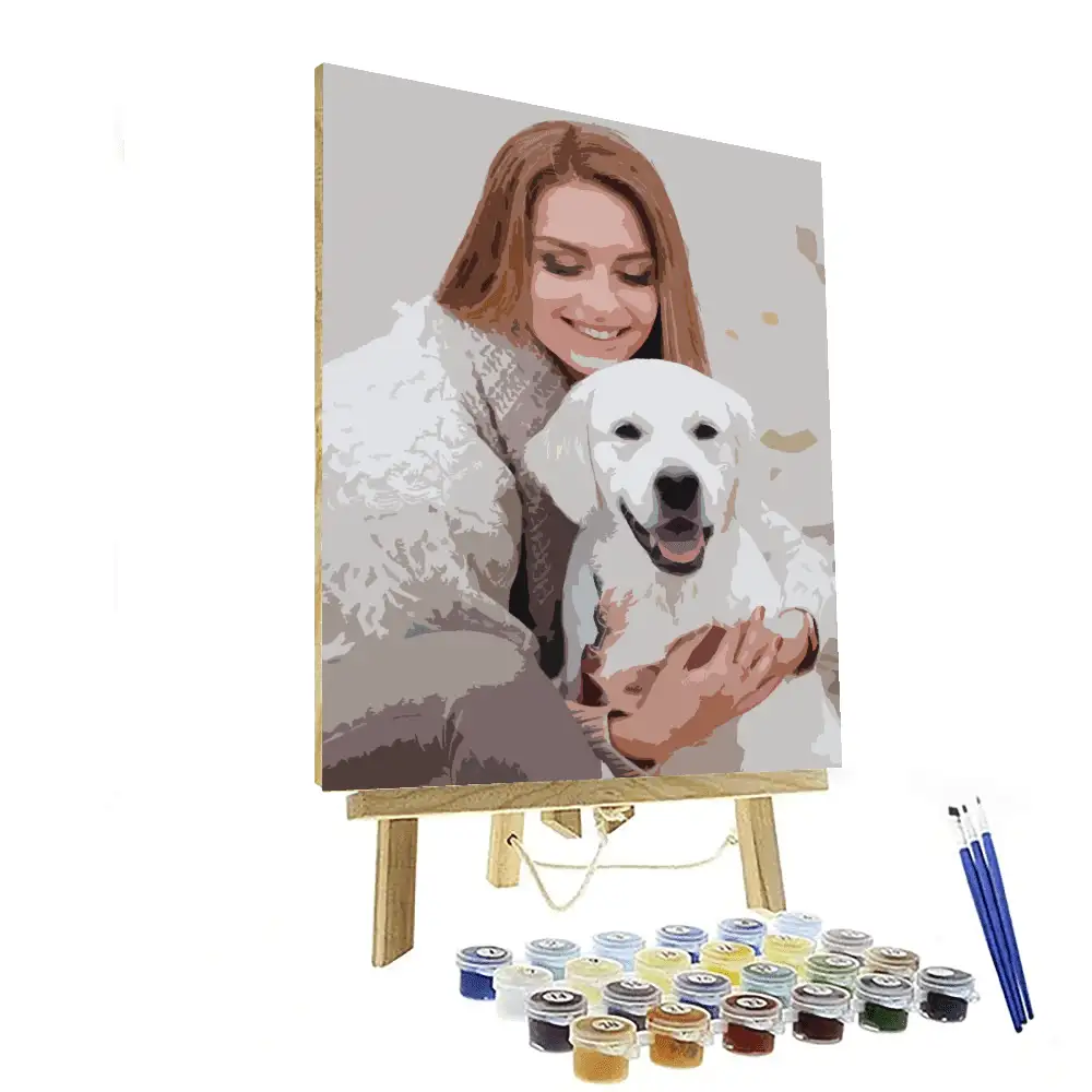 Custom DIY Paint By Numbers kit featuring personalized photo design for creative art projects and unique gifts.