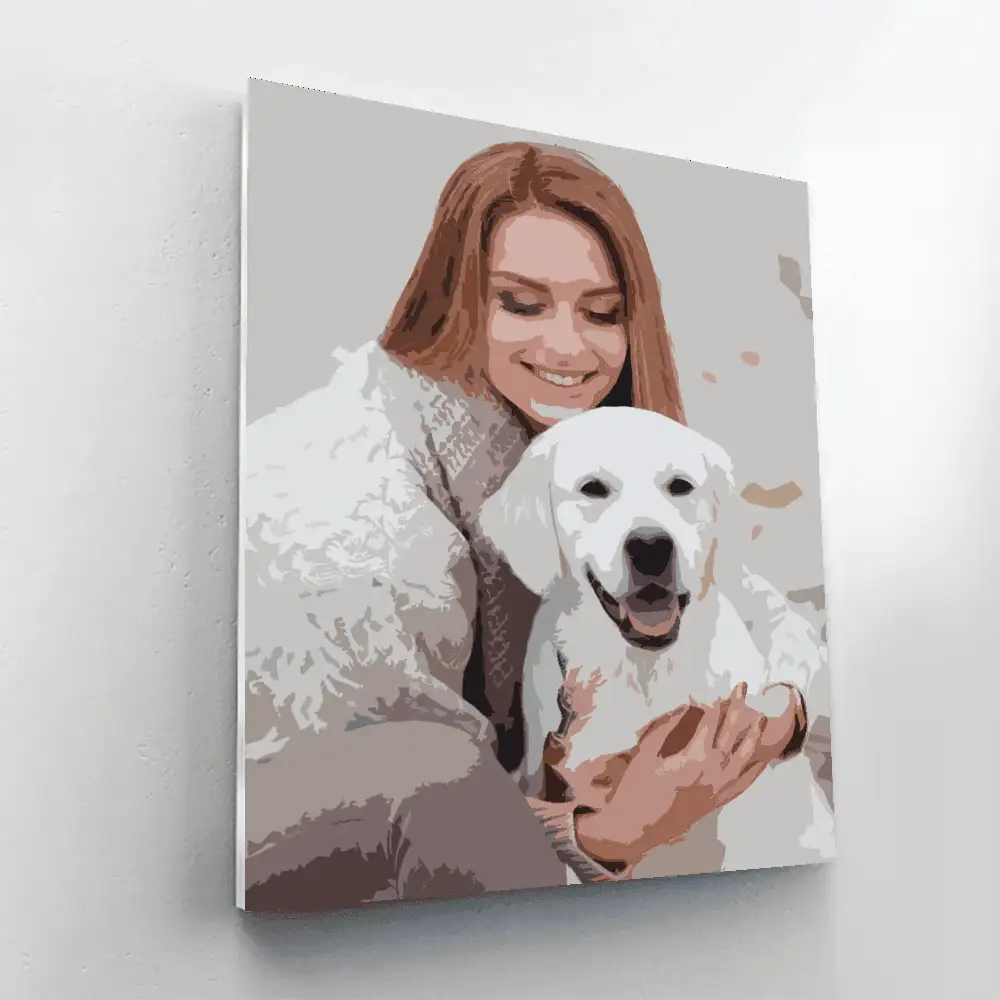 Custom DIY paint by numbers kit for personalized artwork, perfect for all ages and skill levels.