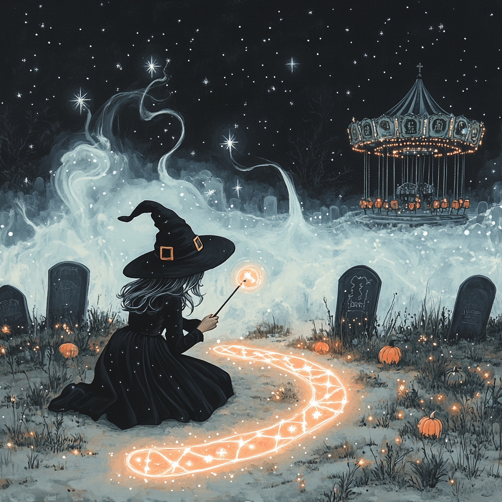 Moonlight Candy Cartographer Number painting