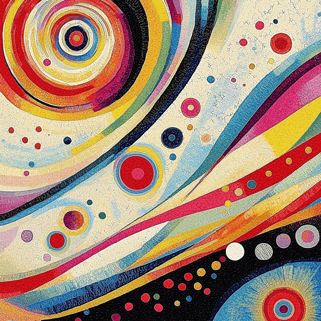 Wassily Kandinsky Inspired Melody Of Colors Paint By Numbers Kits