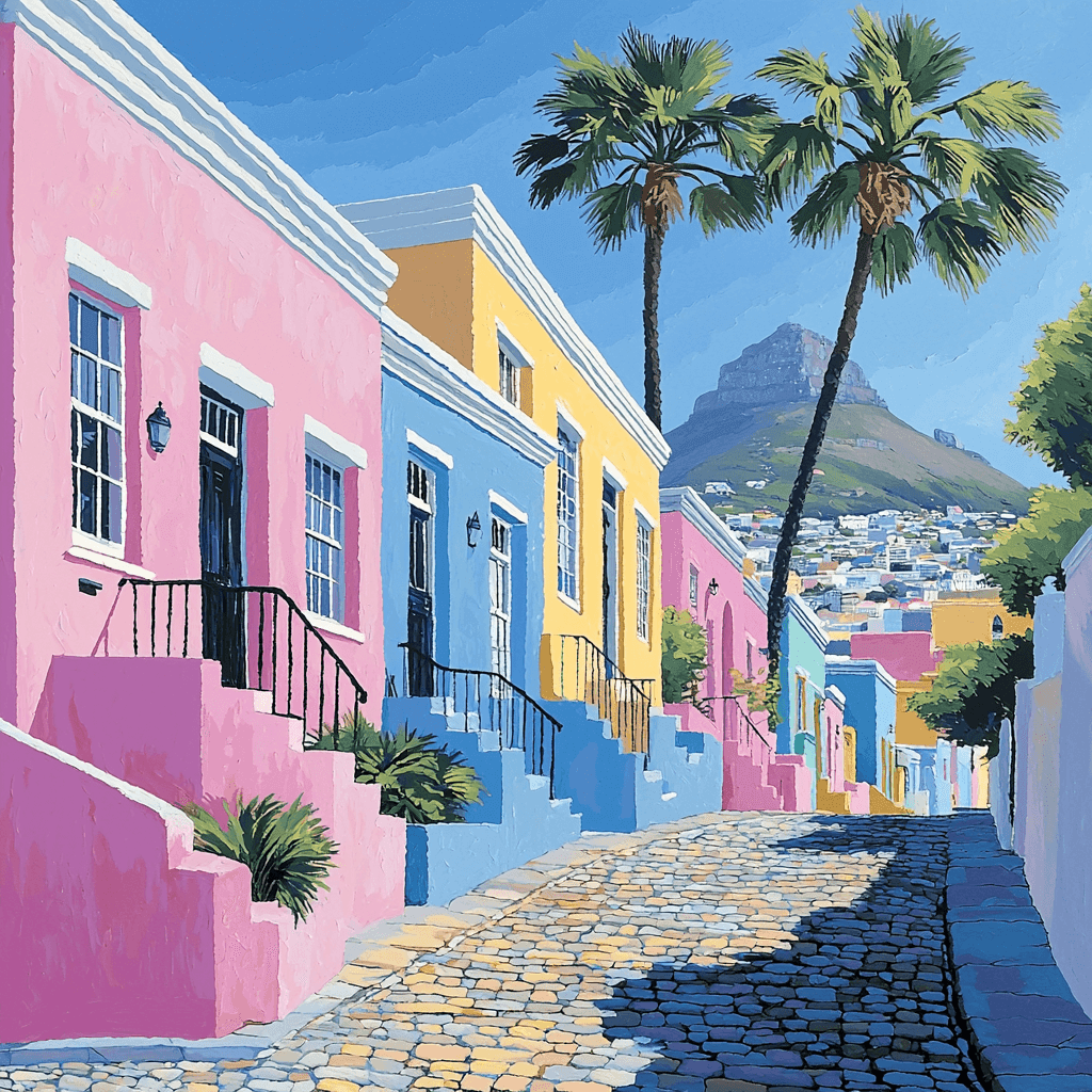 Cape Town's Bo-Kaap District Paint By Number