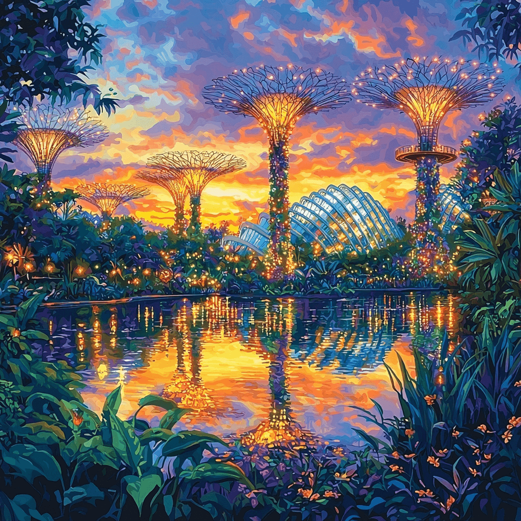 Gardens By The Bay Paint By Number