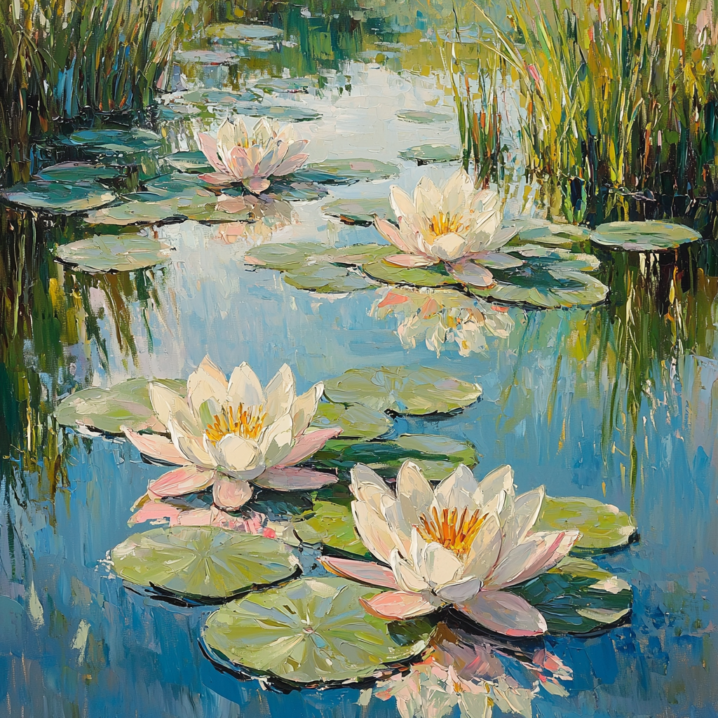 Edgar Degas Inspired The Serenity Of Water Lilies Paint By Numbers