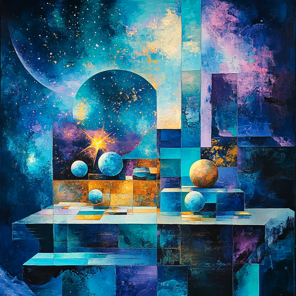 Paul Cezanne Inspired Cosmic Still Life DIY paint by numbers