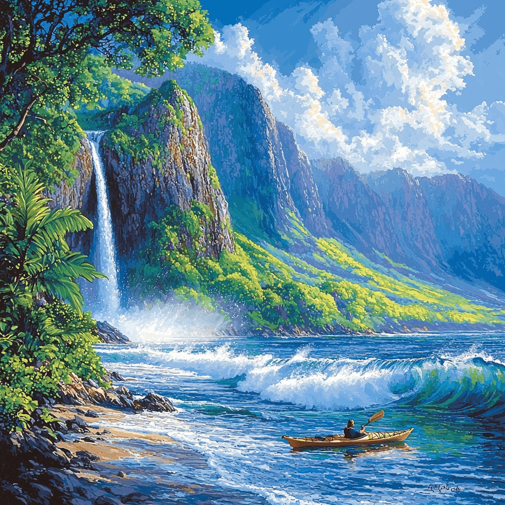 Kauai's Napali Coast Paint By Numbers