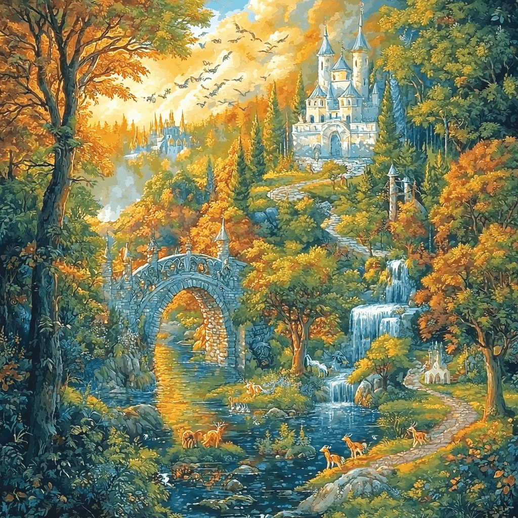 Ivan Bilibin Inspired Folk Tale Magic Painting Number Kit