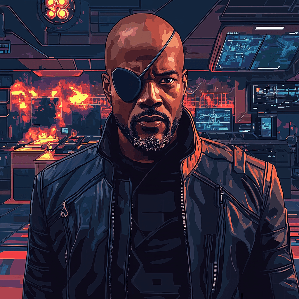 Samuel L. Jackson: The Commanding Presence Of Nick Fury Painting By Numbers Kit