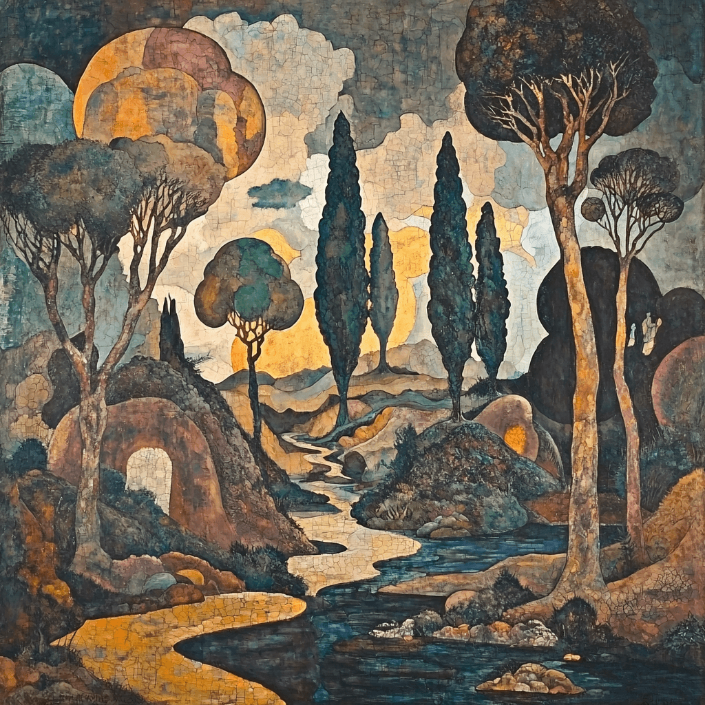 Max Ernst Inspired Ernst's Surreal Wilderness Paint By Numbers Kits