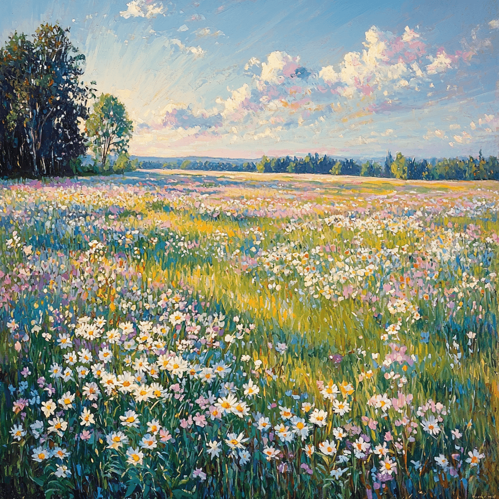 Claude Monet Inspired Gentle Meadows Paint By Numbers