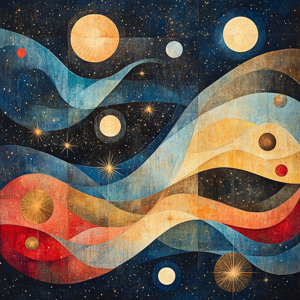 Paul Klee Inspired Celestial Harmony paint by numbers