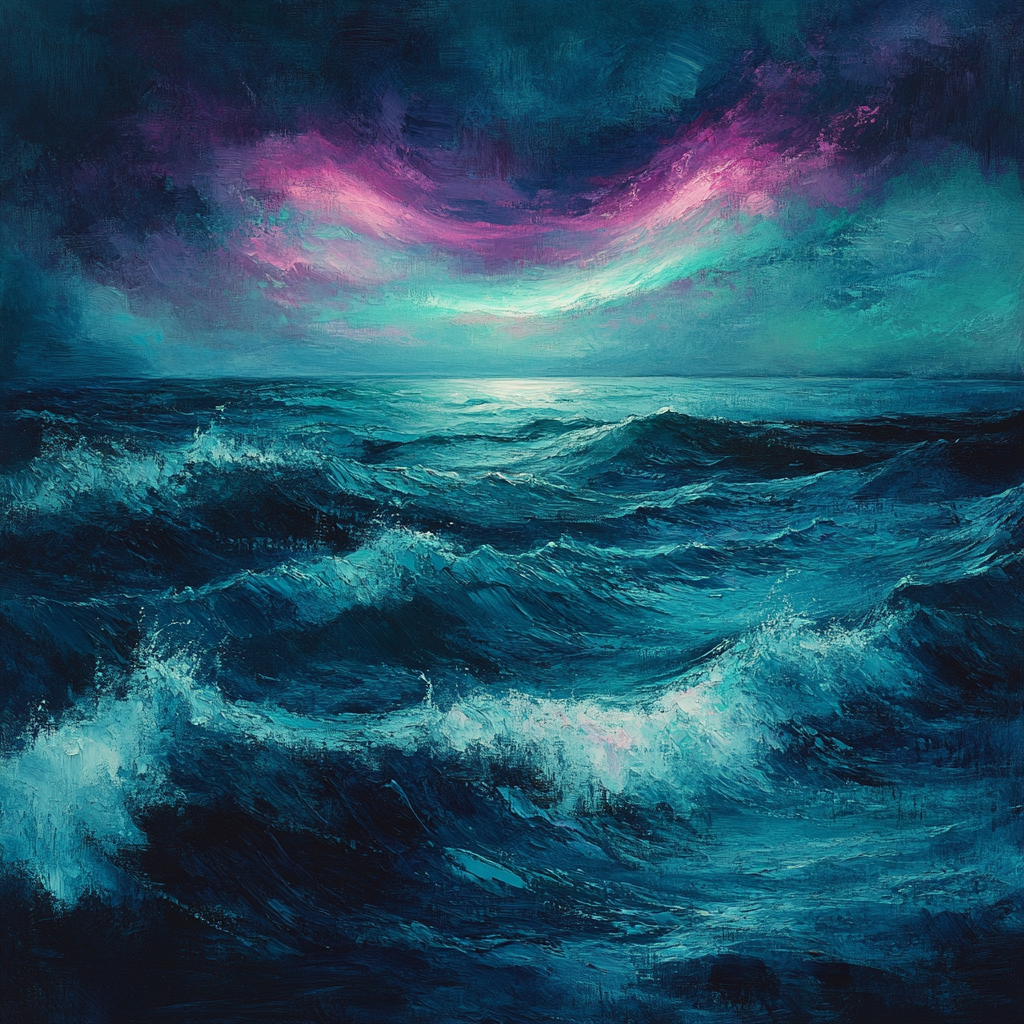 Edgar Degas Inspired Oceanic Aurora paint by number