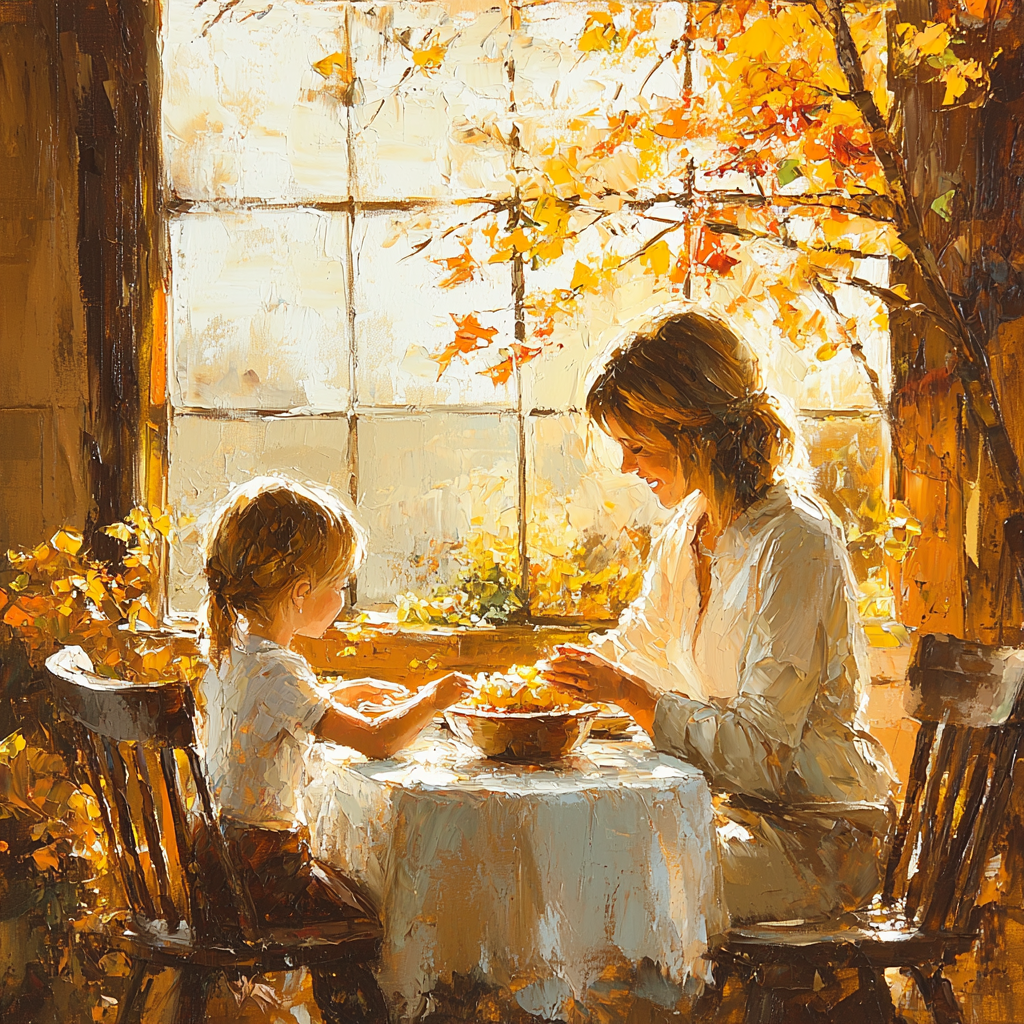 Mom’s Morning Ritual Paint By Color