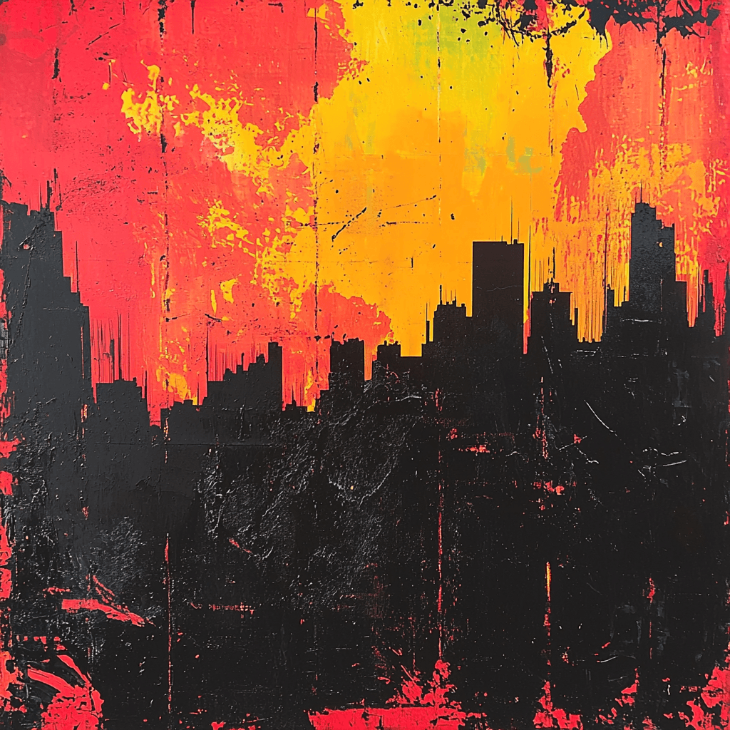 Banksy Inspired Urban Shadows Painting Number Kit
