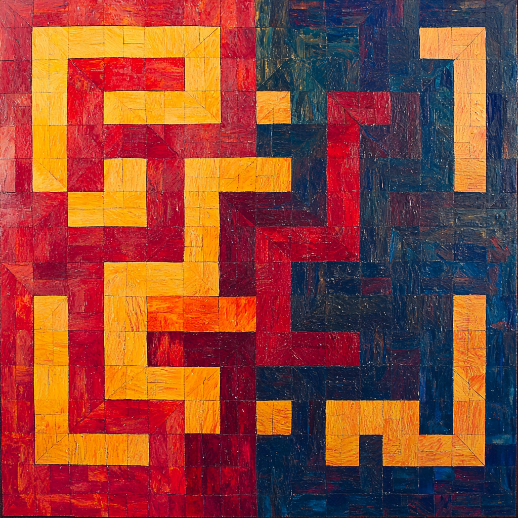 Paul Klee Inspired Labyrinth Of Thoughts Paint By Numbers Art