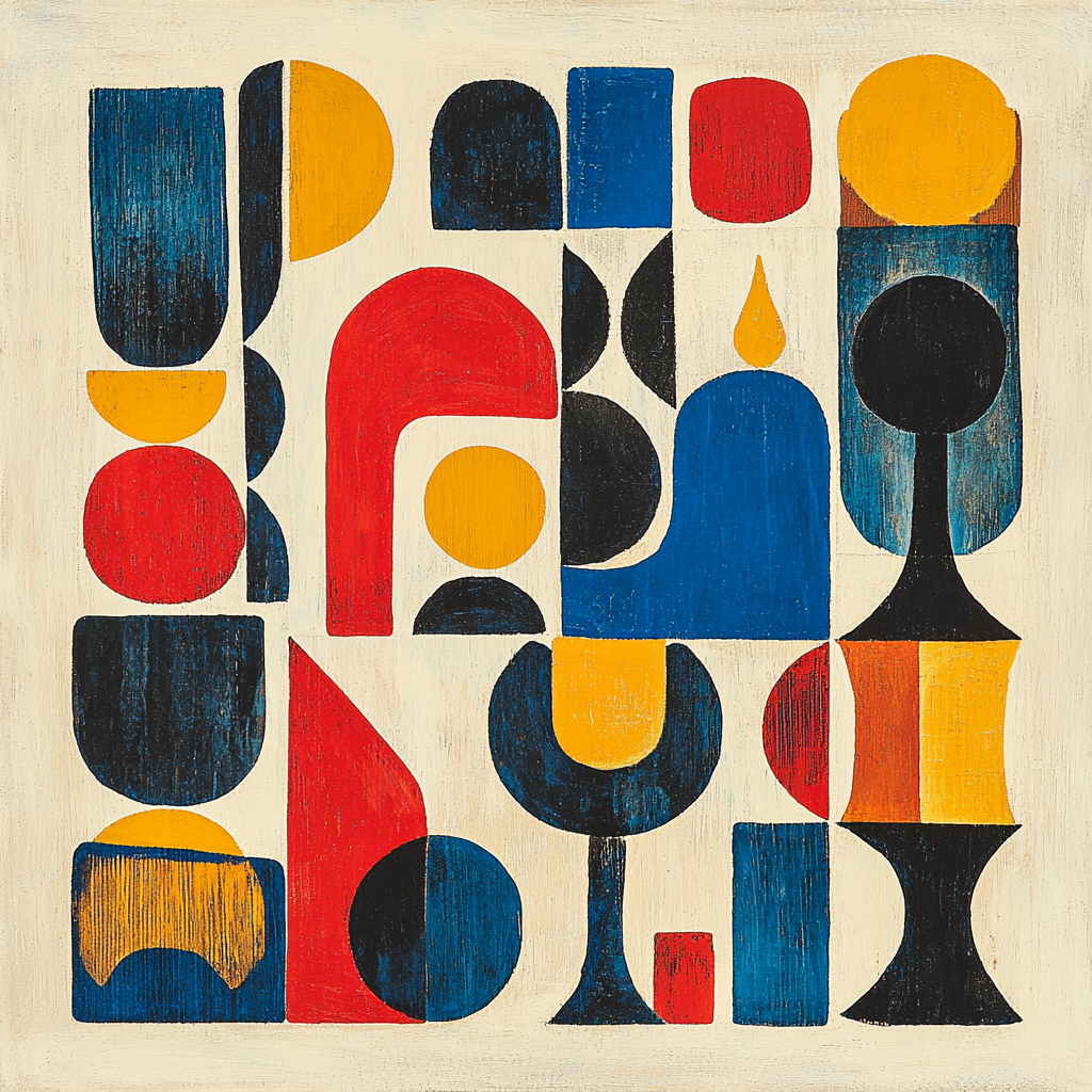 Joan Miró Inspired Playful Abstractions Numbered Painting Kits