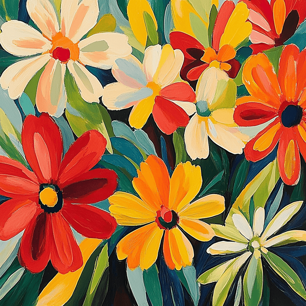 Henri Matisse Inspired Floral Wonderland DIY Paint By Numbers