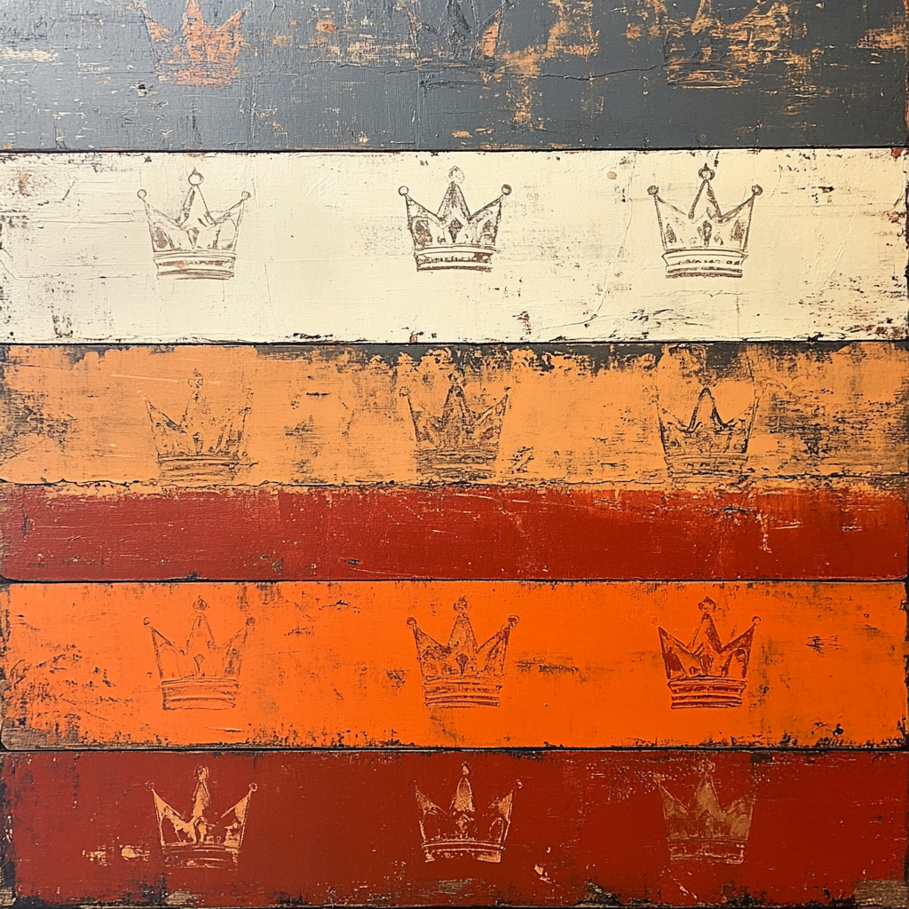 Jean-Michel Basquiat Inspired Industrial Heartbeat DIY paint by numbers