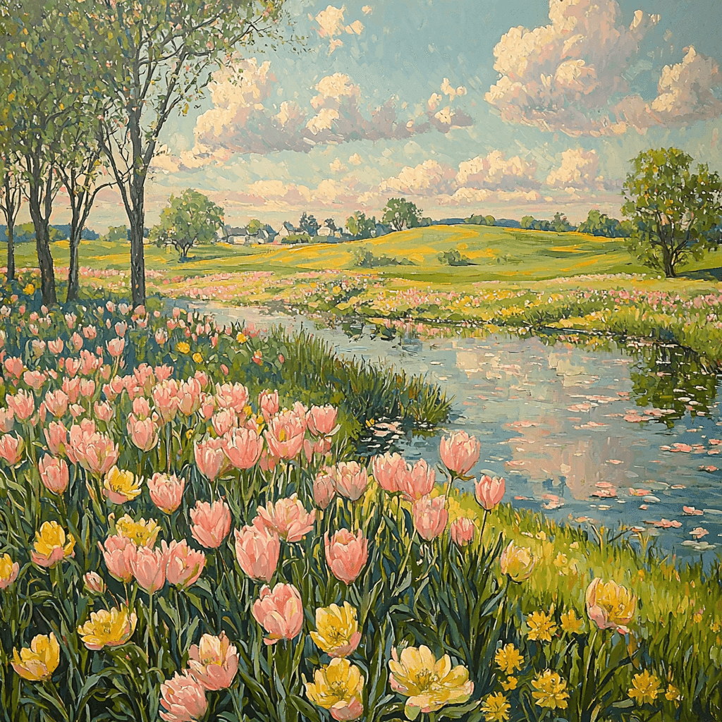 John Singer Sargent Inspired Spring Meadows Paint By Numbers Kits