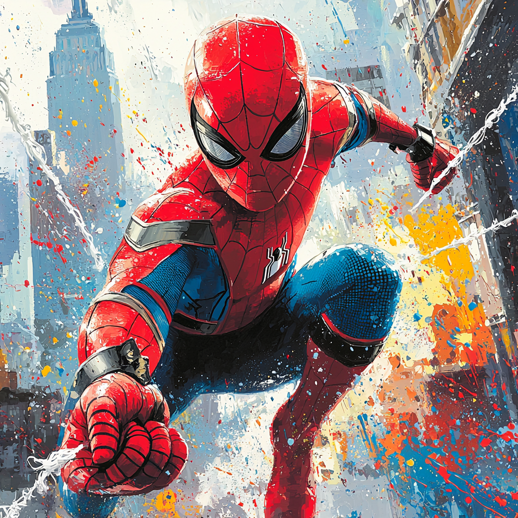 Tom Holland: Web-Slinging Through The Marvel Universe Paint By Number