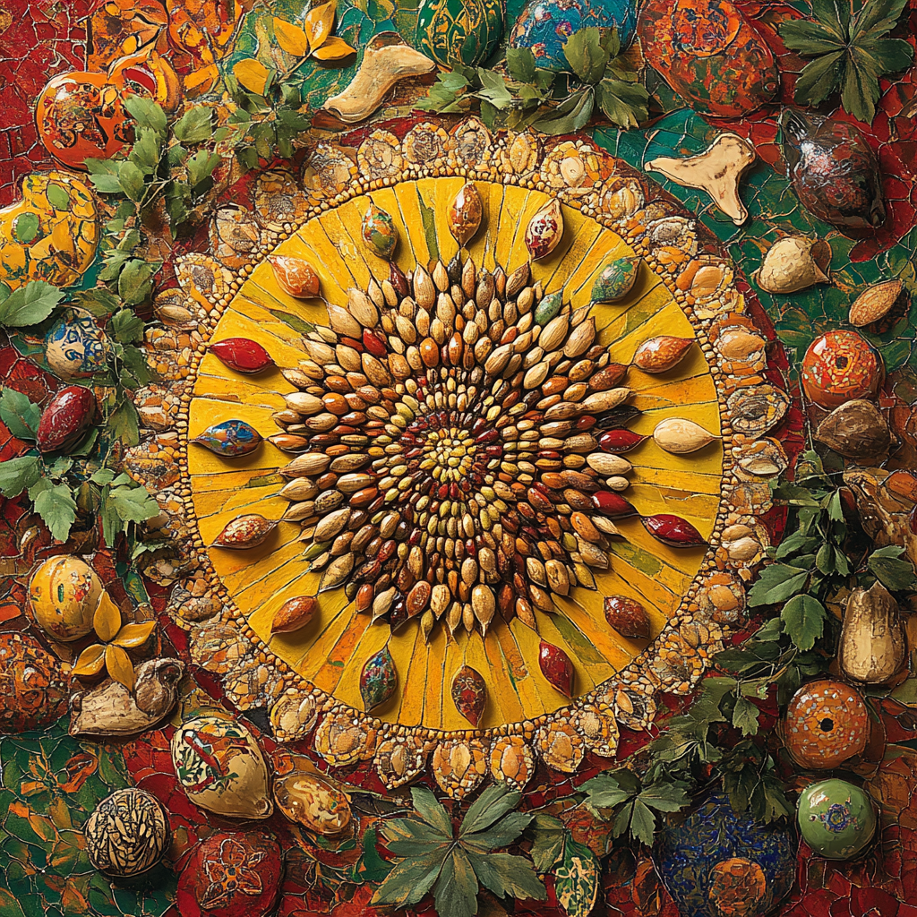 Frida Kahlo Inspired Altar Of Seeds Paint by numbers art