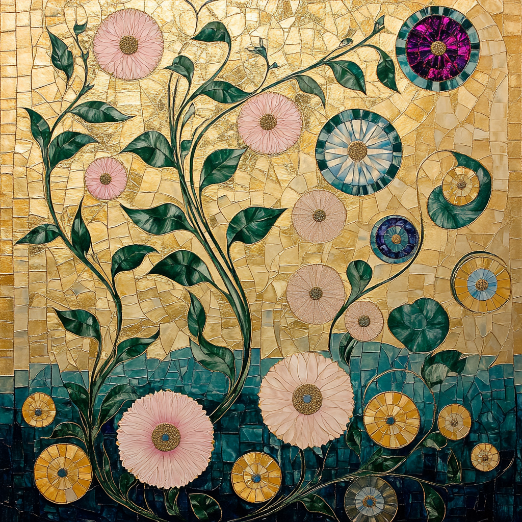Gustav Klimt Inspired Celestial Garden Paint by numbers kits