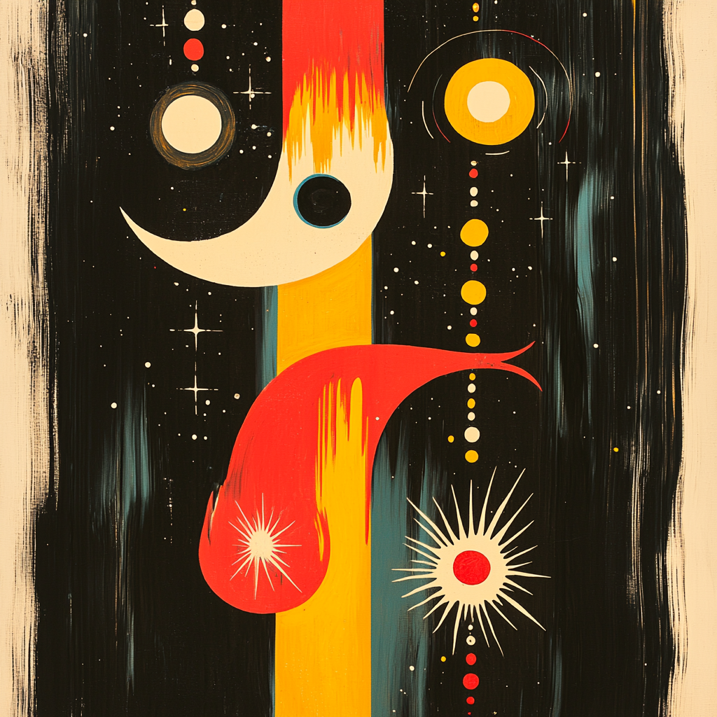 Joan Miró Inspired Symbols Of The Universe Paint By Numbers Art
