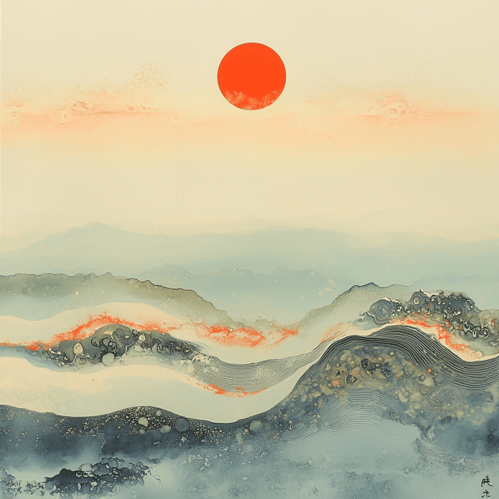 Zhao Mengfu Inspired Celestial Patterns Of Harmony Number Painting