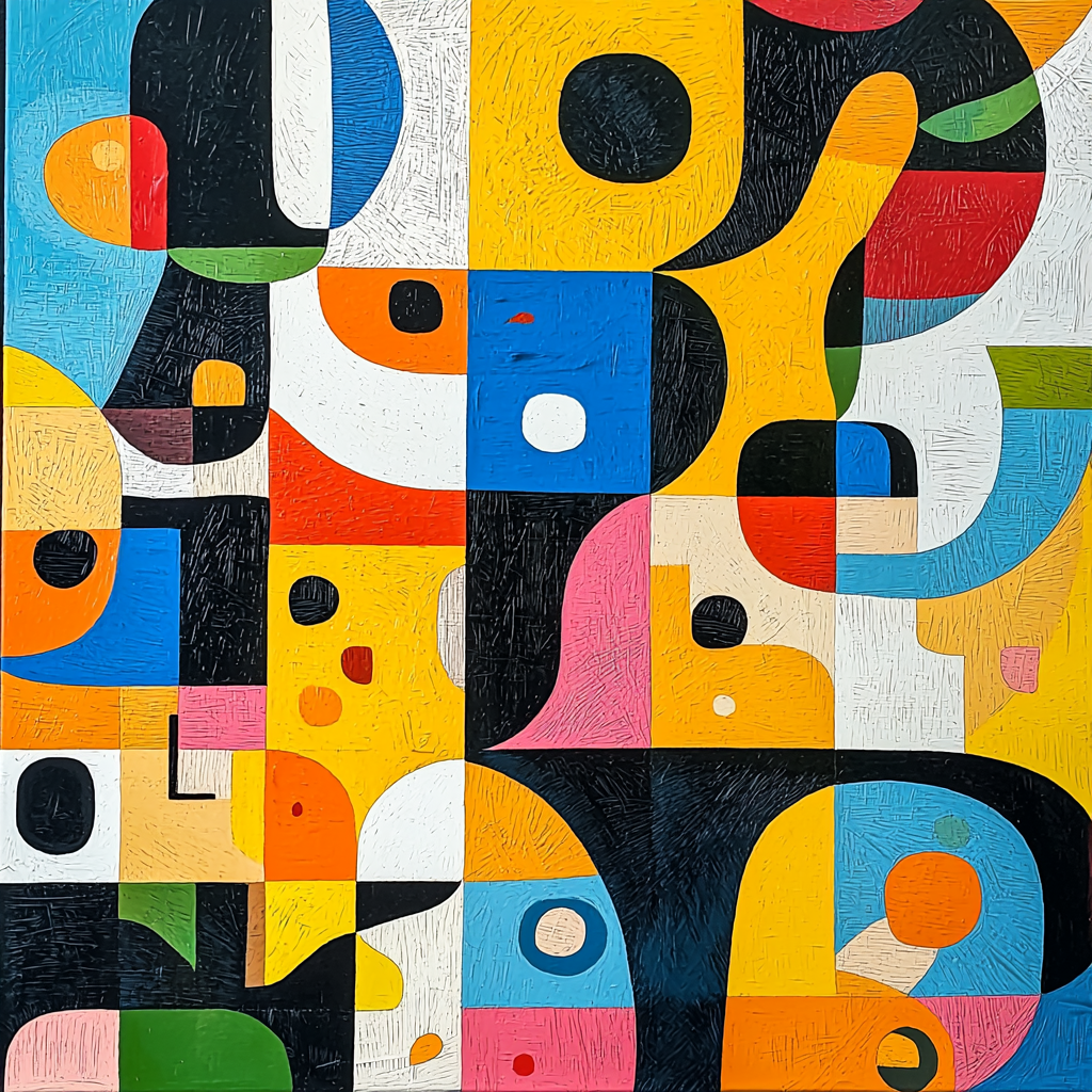 Joan Miró Inspired Whimsical Trails Paint By Numbers Art