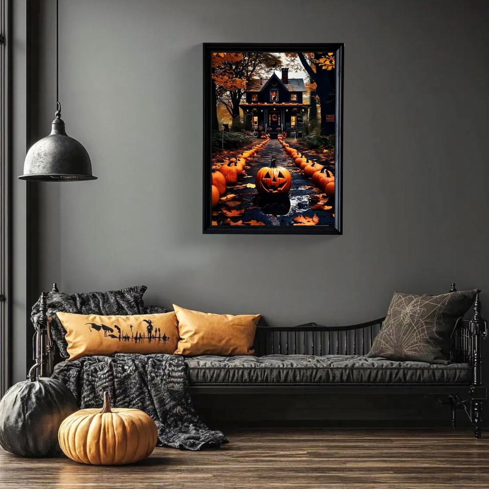 Halloween Pumpkin Paint By Numbers Kit For Adults