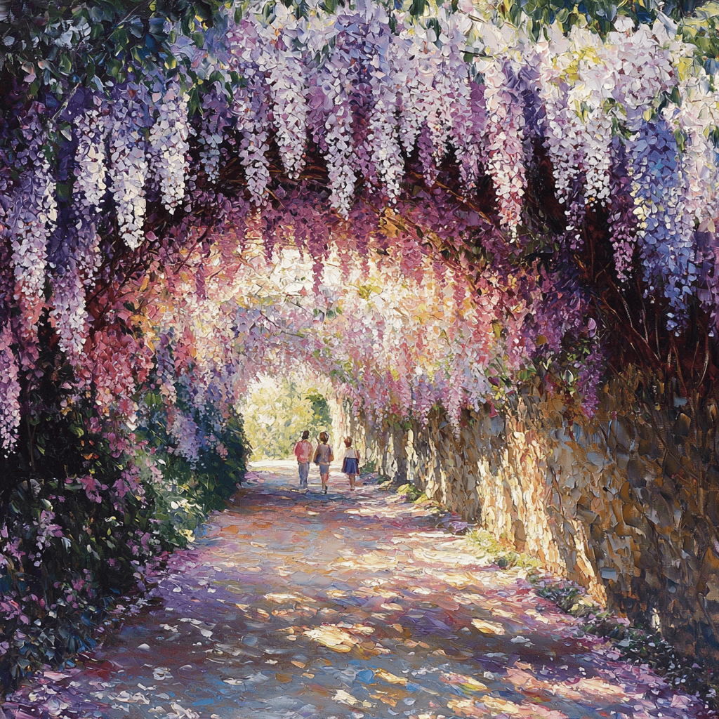 Wisteria Tunnel - Kitakyushu Painting Number Kit
