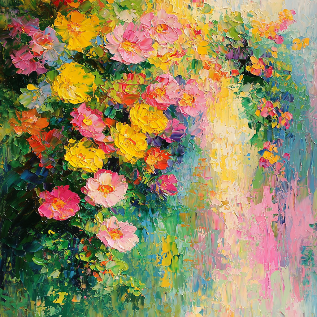 Claude Monet Inspired Whimsical Floral Escape Paint By Numbers Kits