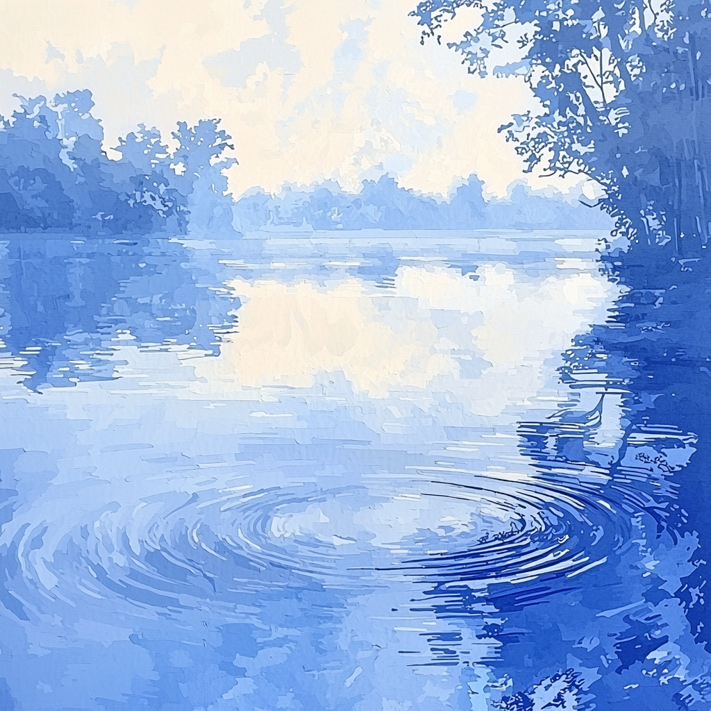 Edgar Degas Inspired Ripples Of Reflection Paint By Number