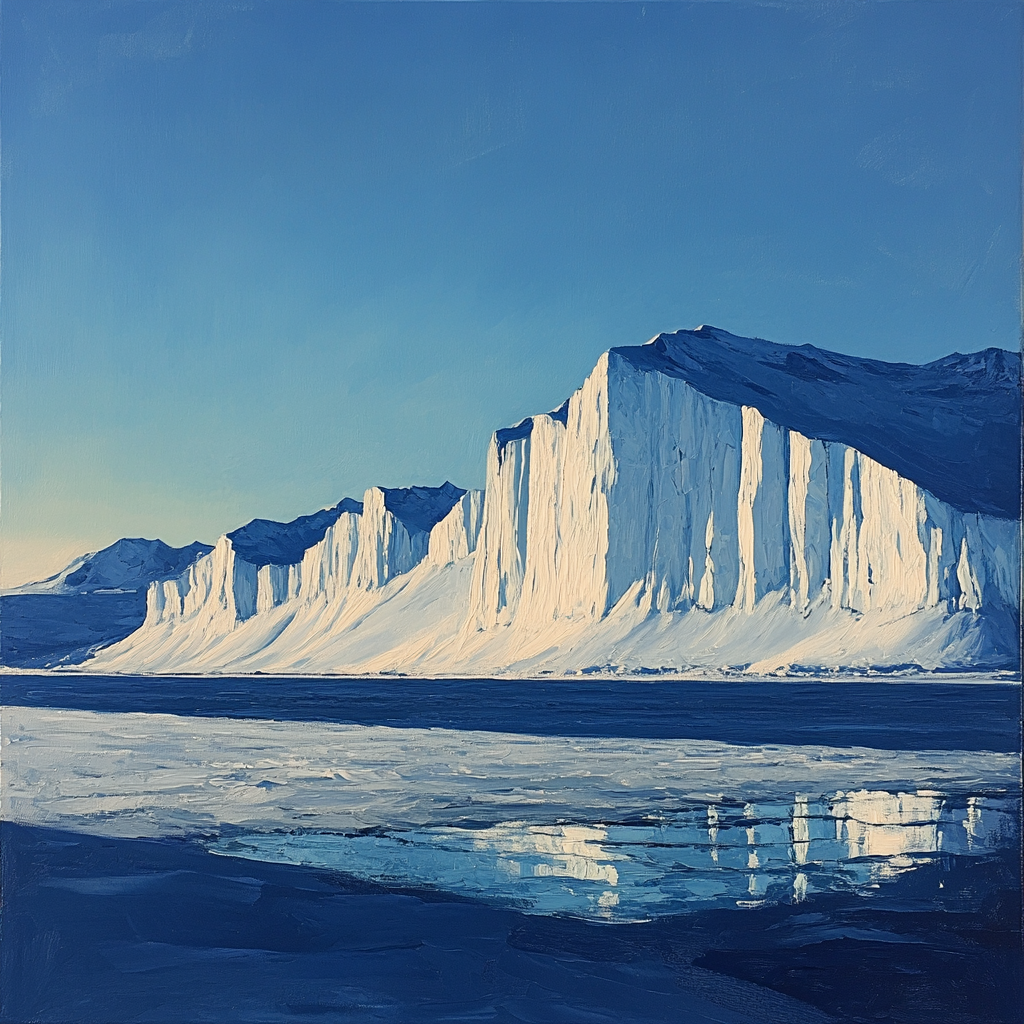Lawren Harris Inspired Polar Monoliths At Dawn DIY paint by numbers