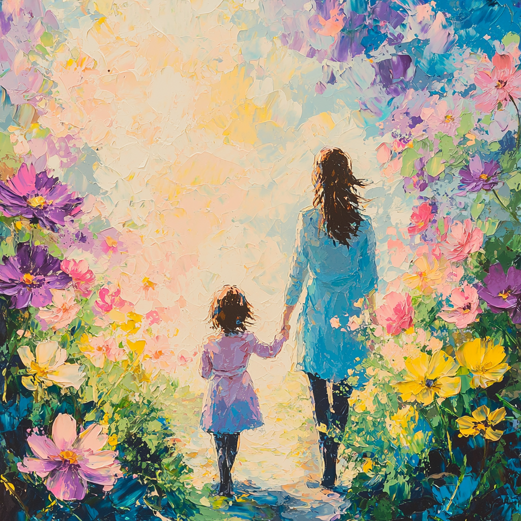 Love's Blossoming Journey Paint By Numbers