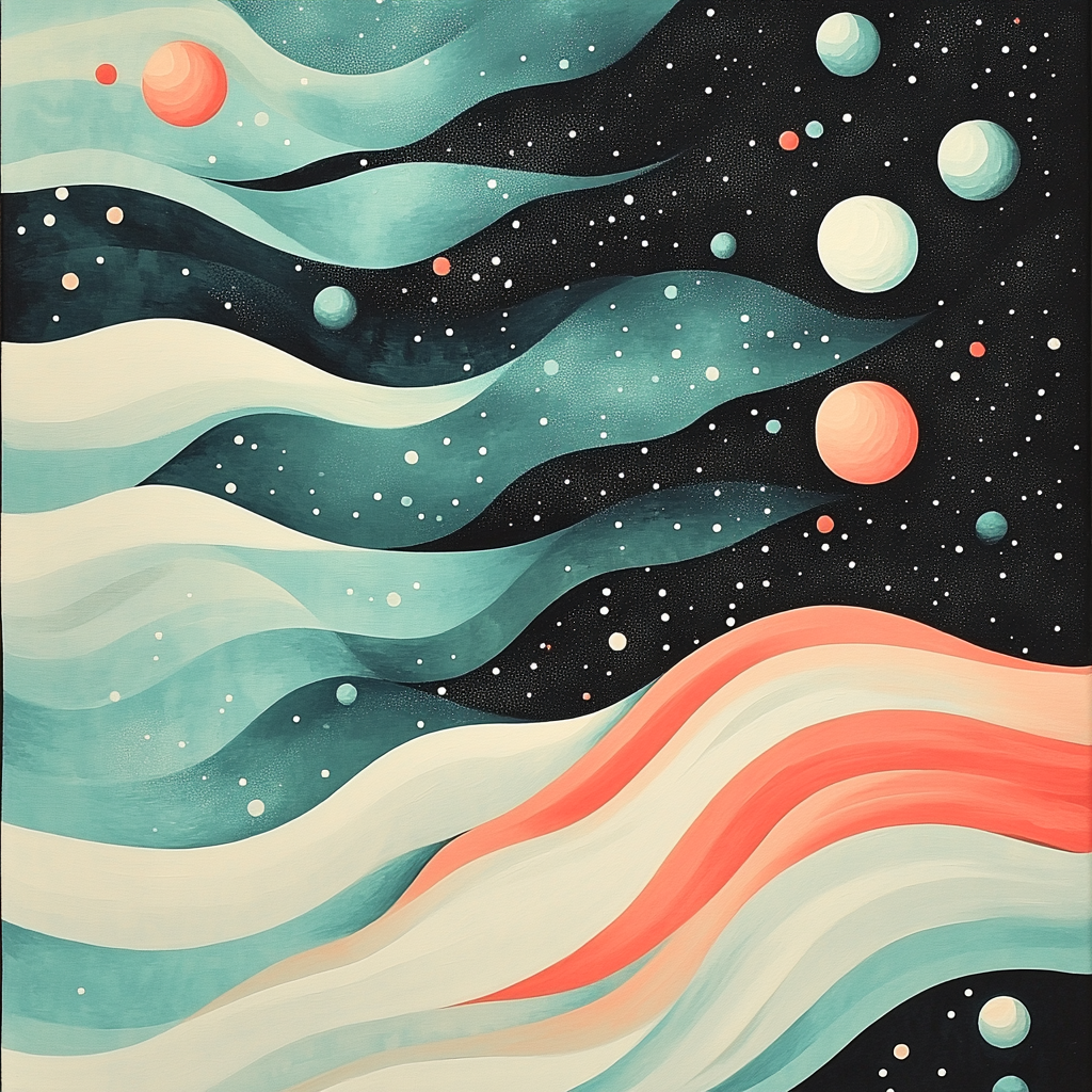 Yayoi Kusama Inspired Ocean Of Orbs painting number kit