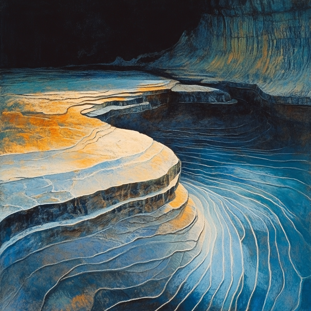 Edgar Degas Inspired Riverstone Patterns painting number kit