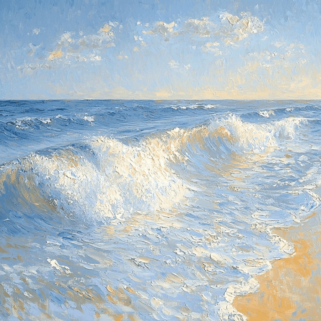 Claude Monet Inspired Ocean Whispers Paint By Color