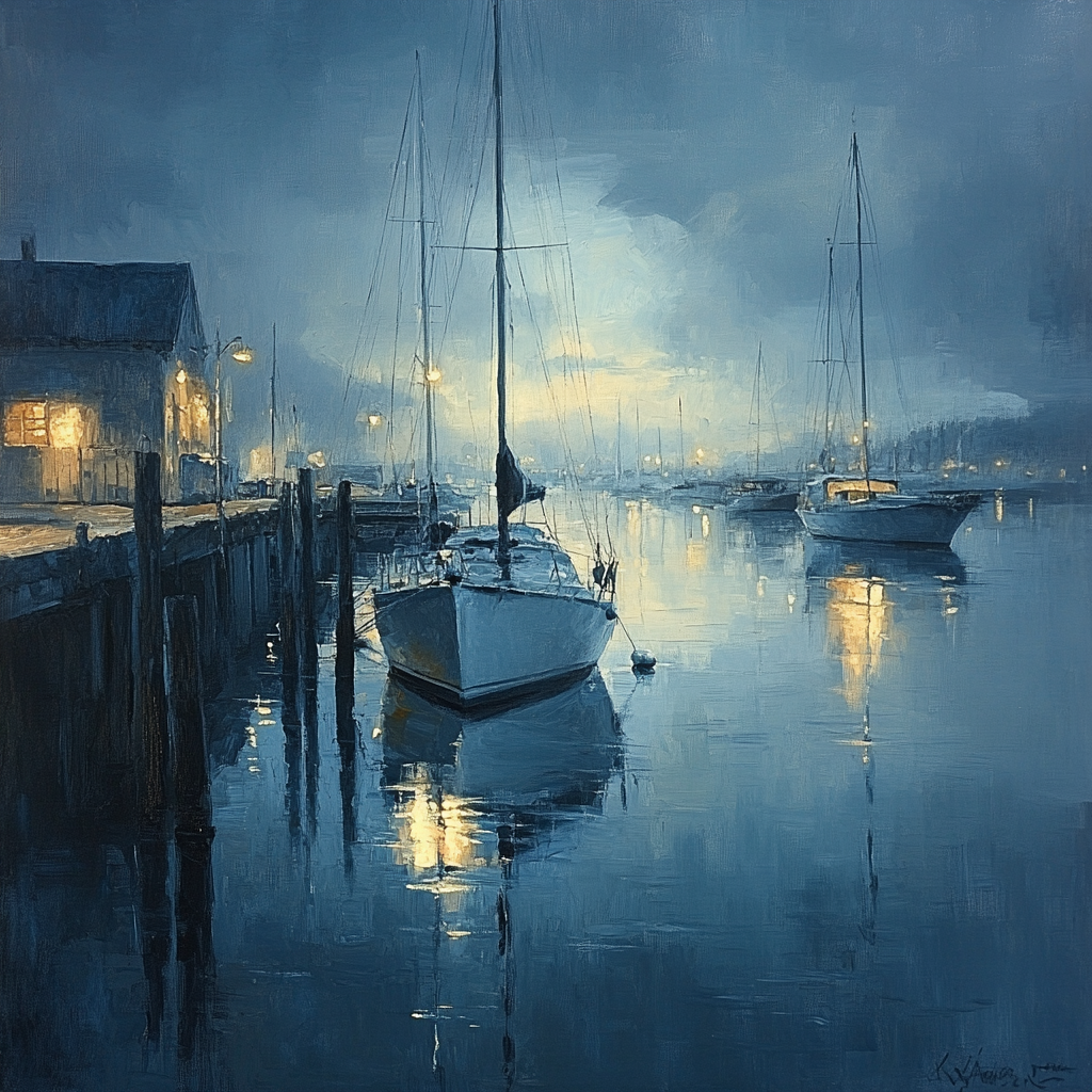 Whistler Inspired Grey Harbor Mist Numbered painting kits