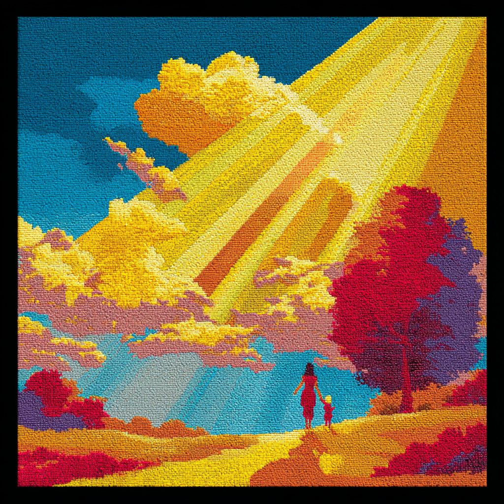 Rays Of Hope And Love Painting By Numbers Kit