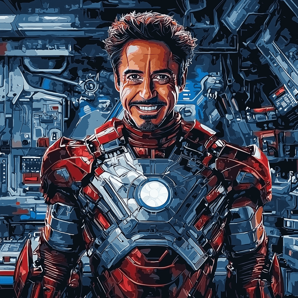 Robert Downey Jr.: Iron Man's Legacy Of Tony Stark Painting Number Kit