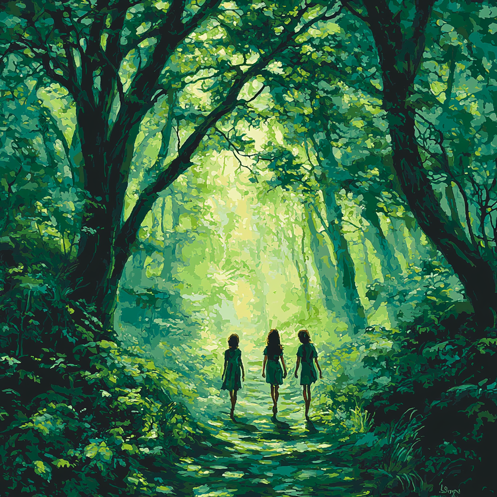 Whispered Stories In The Woods Paint By Color