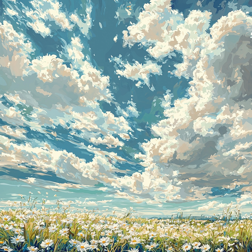 Dreams Among Clouds Paint By Color